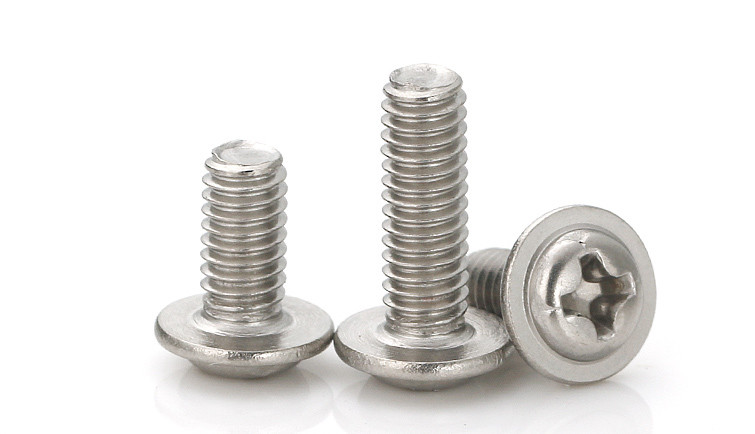 Phillips Stainless Steel Machine Screws , Flanged Button Head Screw ISO9001 Approved