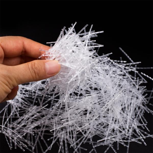 6mm White HD Glass Fiber For Anti Cracking And Reinforcement Concrete