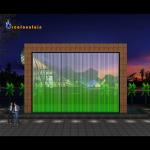 dancing musical digital water curtain fountain digital spray nozzle