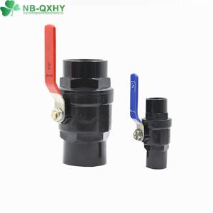 Wholesale 2 PCS Ball Valve with Household Usage and PVC Handle in Steel Handle Black/Dark Gray from china suppliers