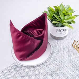 Wholesale Restaurant Home Polyester Napkin Customized Size Logo from china suppliers