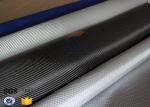 Light Weight Silver Coated Carbon Fiber Fabric , Twill Carbon Fiber Cloth
