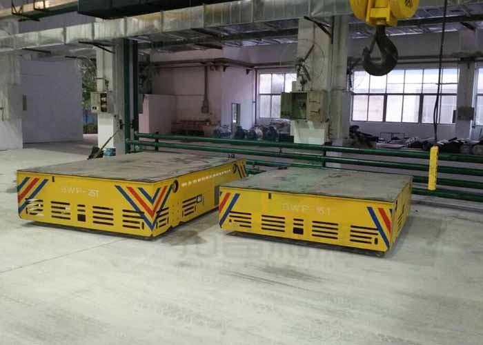Heavy duty 300mm rubber wheel steel coil industrial trackless transfer cart