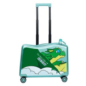 Wholesale NHL021-7 high quality PC 20 inch kids scooter trolley case 3D cartoon travlling universal wheel suitcase from china suppliers