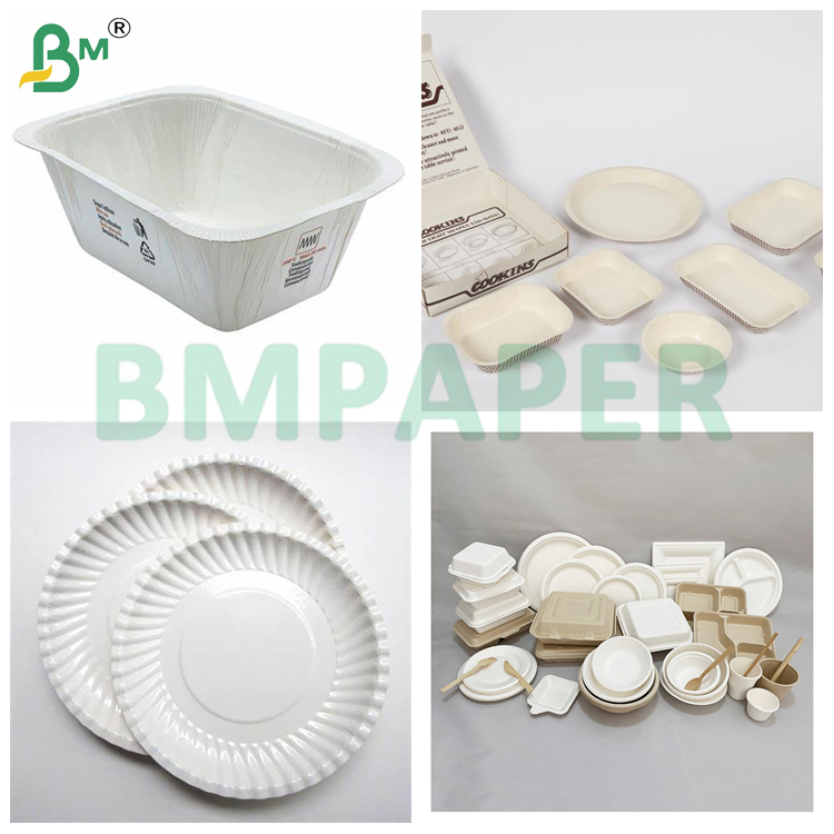 PET Coating Food Safe Container Paper Temperature Resistant for Food Reheating
