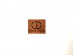 Custom Size Copper Brushed Brand Label Tags Metal Plaque Adhesive Plate Engraved