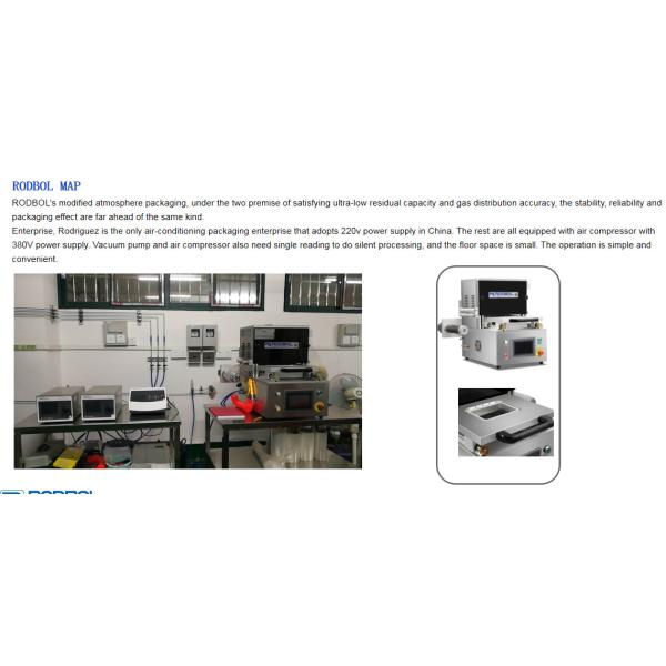 N2 CO2 O2 Table Top Tray Sealing Machine Multi Function Food Packing Equipment