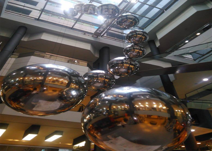 Mall Decoration Mini Reflective Mirror Disco Ball PVC Rainbow Colorful Big Inflatable Balls Mirror