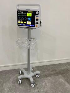 China Anesthesia 3 Inch Silent Wheels Medical Monitor Trolley Aviation Aluminum Matieral on sale