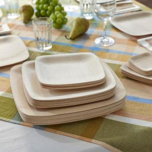 Wholesale 5 Inch 150 Mm Natural Material Bamboo Plate Square Shape For Wedding Activity from china suppliers