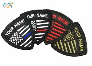 Wholesale Small US Embroidered Military Patches , Embroidery Name Patch For Military Uniform from china suppliers