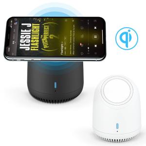Wholesale 15W Bluetooth Speaker Wireless Charger ABS Materials 100Hz Frequency from china suppliers