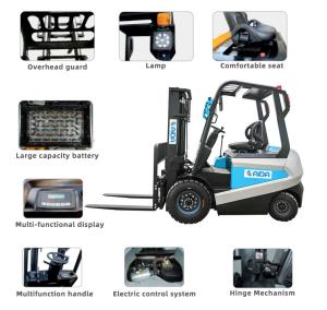 Wholesale Triplex Mast Four Wheel Drive Forklift 3t electric forklift from china suppliers