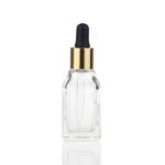 Clear 35ml Luxury Glass Dropper Bottles Cosmetic Packaging For Serum