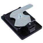 Black Paddle Latch Lock Zinc Alloy Hardware Equipment Part 105.5x97.5x28.6mm