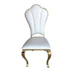 Fixed Seat Cushion Gold Leg Chairs For Wedding Reception