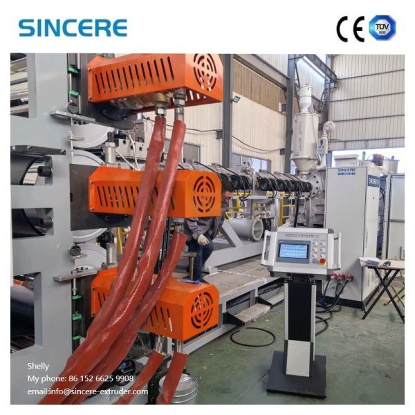 Plastic Sheet Extrusion Machine operational view