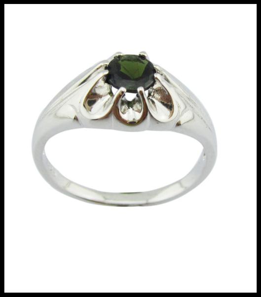 Womens Casual / Party 925 Silver Gemstone Rings Lightweight 2.5g Jewelry For