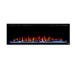 Electric 1500w 50" Decorative 15 Colors Flame Wall Mounted Recessed LED