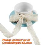 Long Vintage Cotton White Crochet Scallop Pattern Lace Trim DIY Embroidered