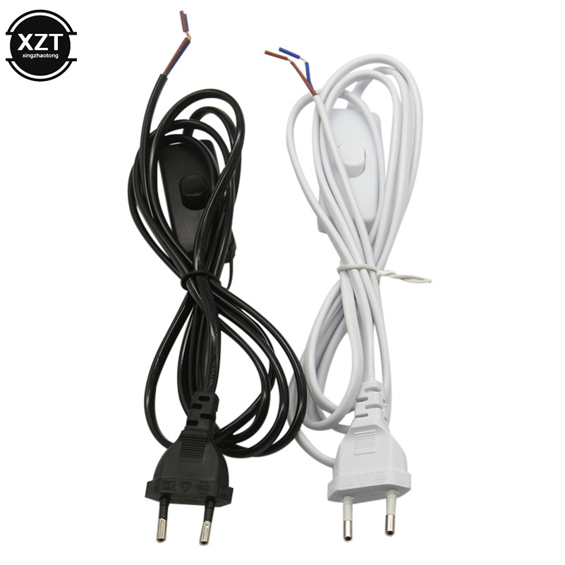 European Plug Extension Cord With Inline Switch 1.2M 1.5M 1.8M Length ROHS VDE