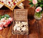 Wooden box for hearts Wooden box Wood box Wedding sign