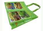 Waterproof Matte Laminated Shopping Bags , Foldable Plastic Grocery Bags