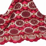 2016 Hot selling embroidery design white wedding african swiss voile lace fabric