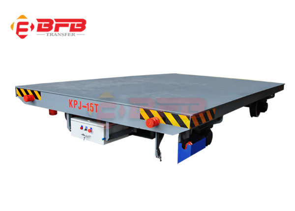 20t Motorized Carts Electrical Control System Rail Wagon Flat Cars Factory