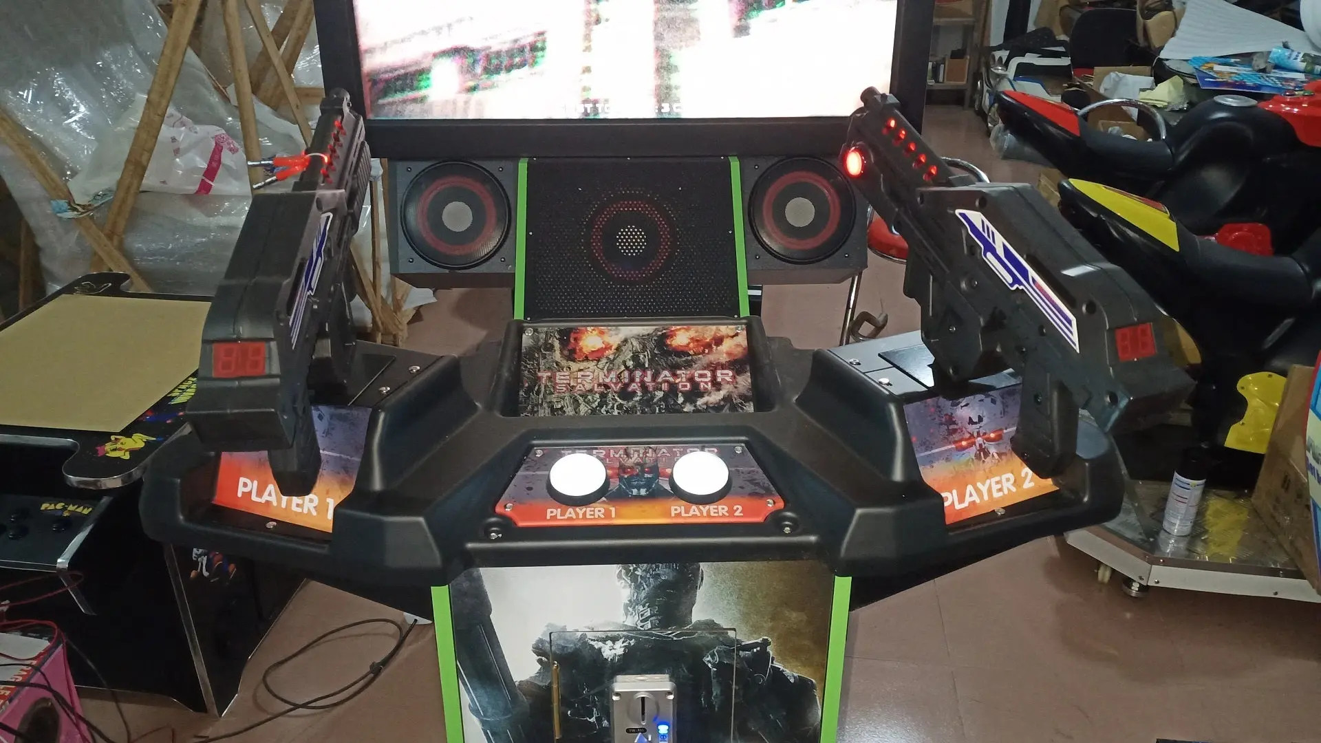 42'' LCD Erminator Salvation Shooting Gun Game Machine Exciting Arcade Video Gun Shooting Games