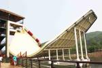 Swing Aqua Park Equipment Fiberglass Slide For Outdoor Water Amusement Park