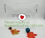 nylon zipper pvc bag Promotional Customize Logo print Transparent PVC plastic