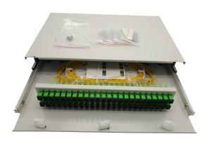 Wholesale Indoor Metal Slide 2U 48 Port Patch Panel Rack Mount from china suppliers