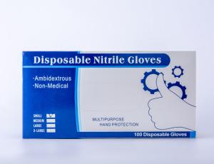 Wholesale Blue Medical Disposable Powder Free Nitrile Gloves S M L XL For Examination from china suppliers