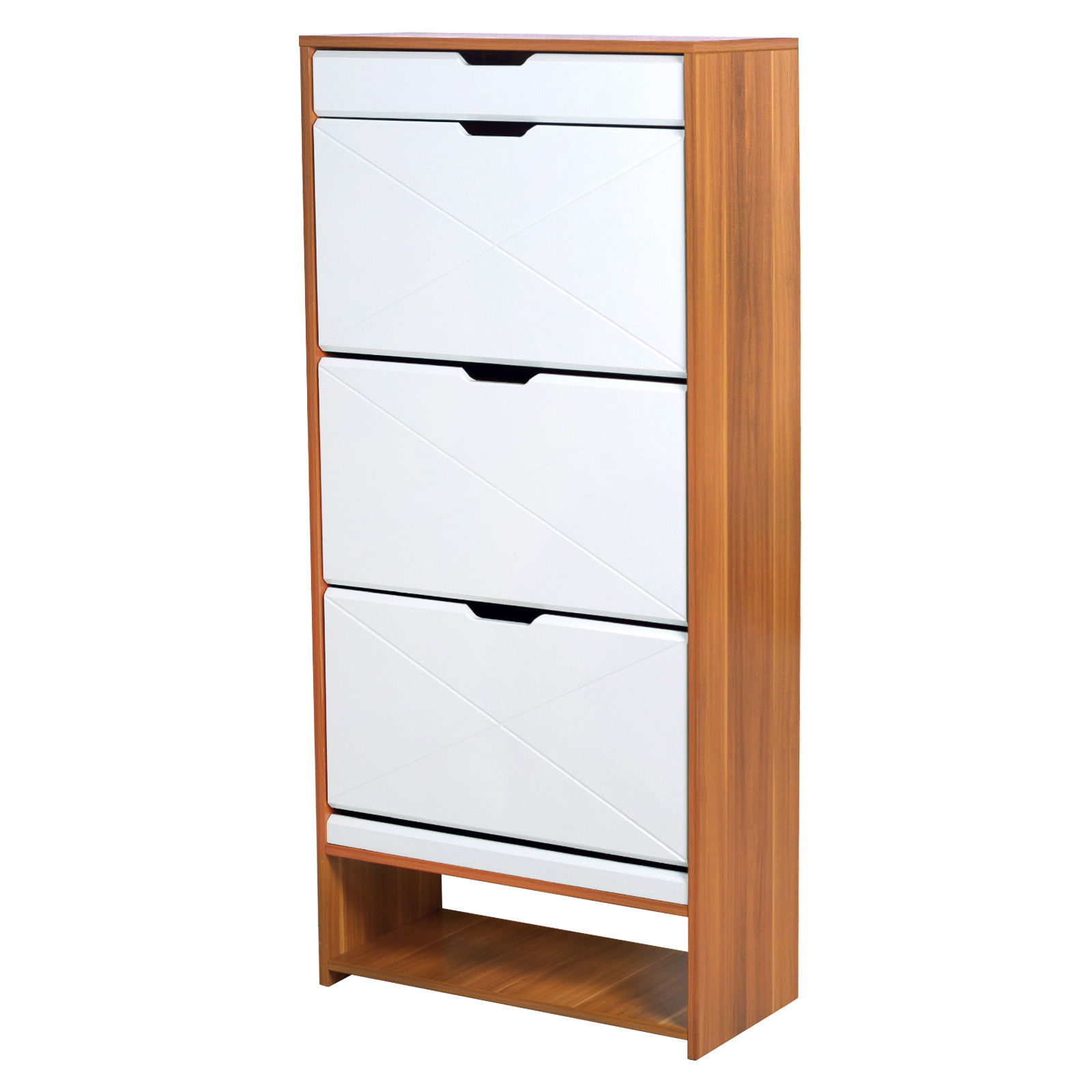 Ironing Stand Solid Wood Shoe Cabinet Teak Wood Color W63xD30xH147cm