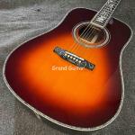Custom 41 Inch D-45 Sunburst Acoustic Guitar, Rosewood BACK SIDE, Martin Style