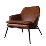 Modern Leisure Design Genuine Leather reception hotel Single Seater Chair