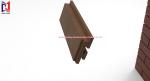 Silver / Black Terracotta Brick Wall Support System Aluminum Construction