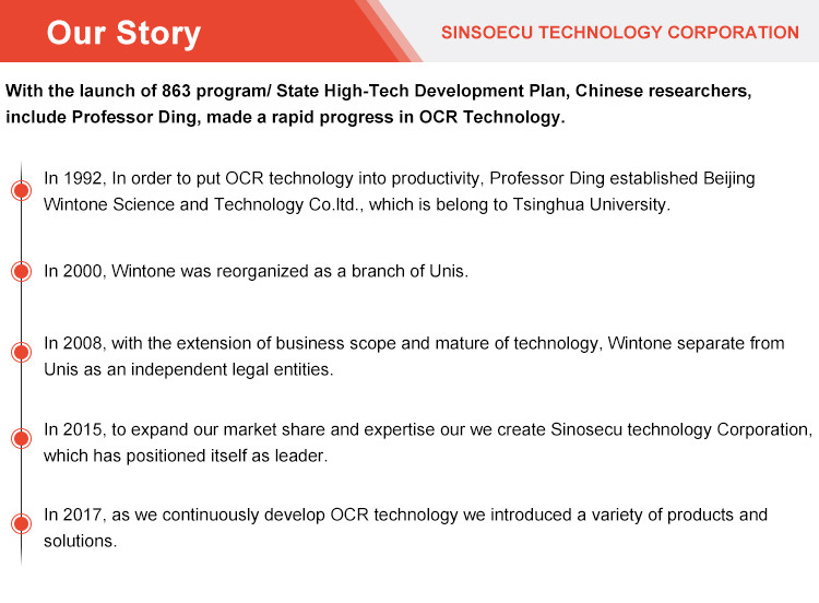SINOSECU Document Scanner Your Partner for Hotel and Airport Identity Verification
