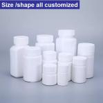 HDPE White Medicine Bottles 40ml 50ml Round Pill Bottle White