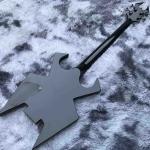 Neck Through Body Ebony Fingerboard 4 Strings Crack Mirror Electric Bass Guitar