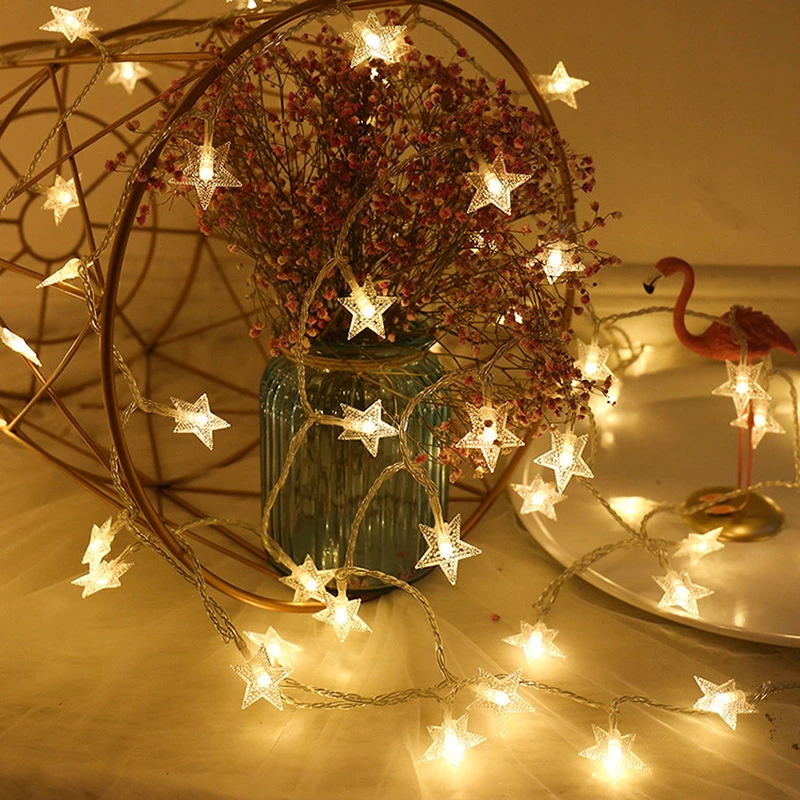 20 LED 3M Star Light String Twinkle Garlands USB Powered Christmas Lamp Holiday Xmas Party Wedding Decorative Fairy Lights