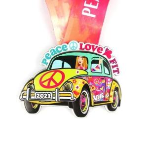 Wholesale Large Size Multi color Filled Zinc Alloy Metal Award Medal 3D UV Printed from china suppliers