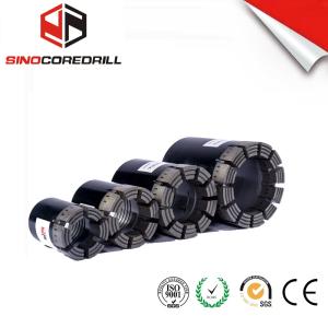China Geological Diamond Core Drill Bit , Diamond Impregnated Bits With High Speed on sale