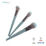 Customized Nylon Hair Makeup Brush 10pcs Cruelty Free Aluminum Ferrule