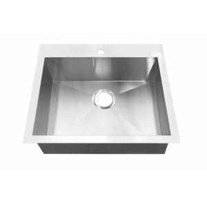Wholesale 25'' Double Bowl Top Mount Stainless Steel Kitchen Sink With Brushed Satin Finish from china suppliers