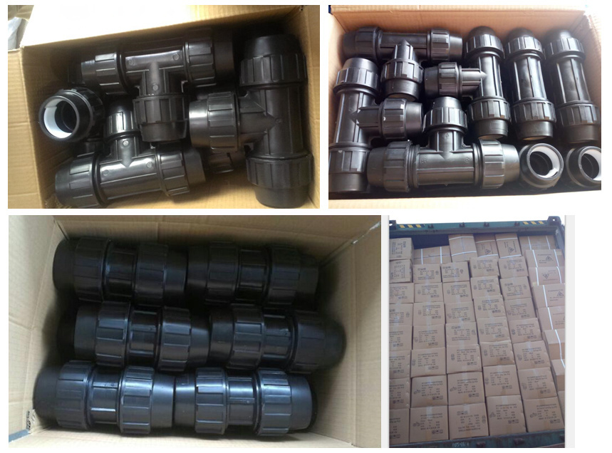 Irrigation Pipe Fitting 90 Degree Elbow HDPE/PP/PE Plastic Fittings PP Polypropylene Compression Fittings for Water