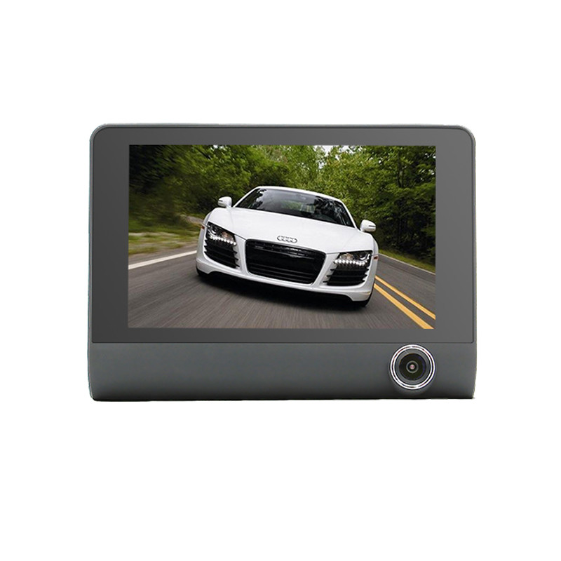 4 Inch Car Camcorder FHD 1080P Triple Lens DVR Dashboard Camera 170 Degree