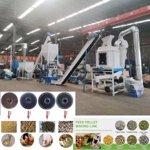 Buy cheap 2 Tons/Hour Feed Pellet Production Line For Animal Poultry Feed from wholesalers