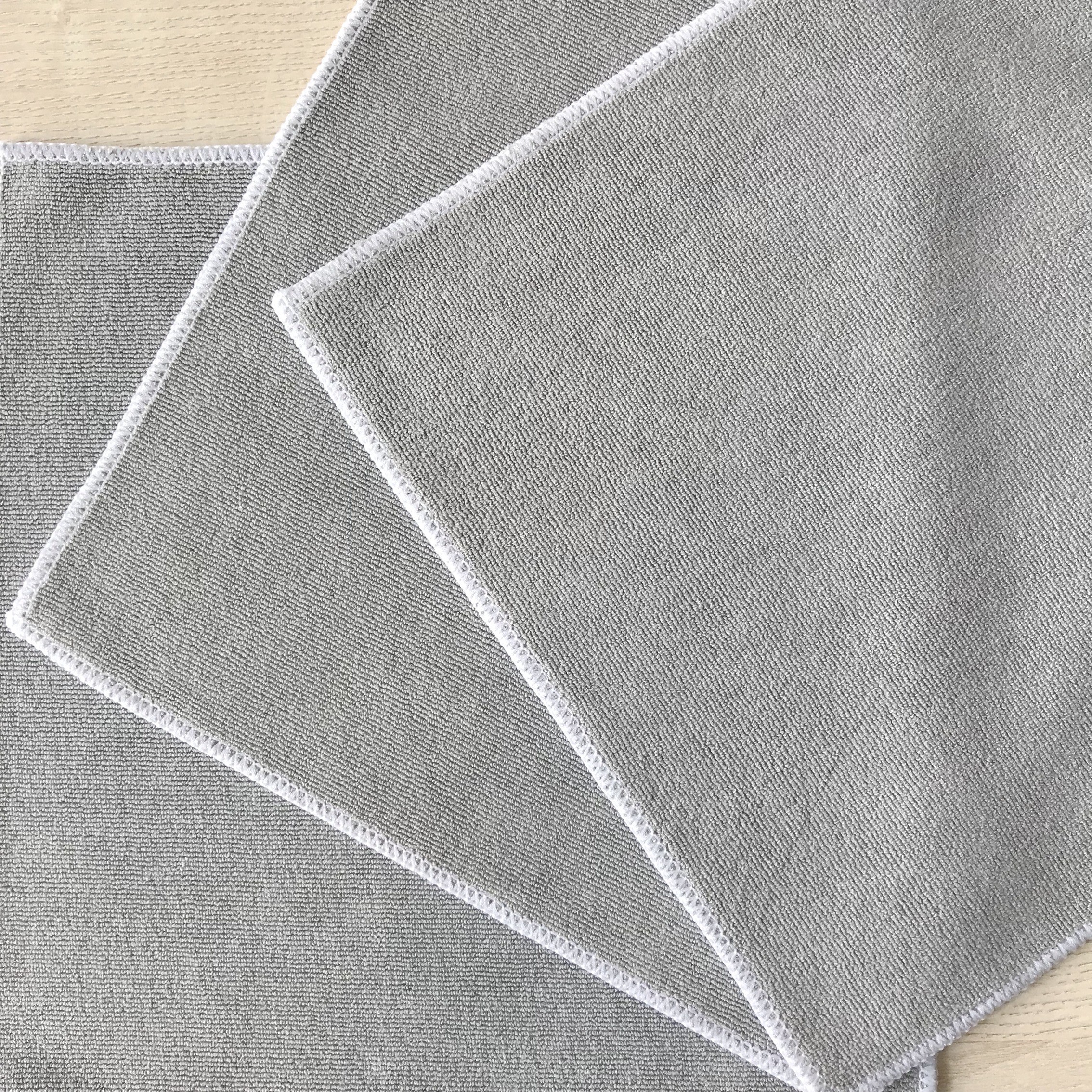 Grey color high quality weft small size kongfu absorbing water tea towels